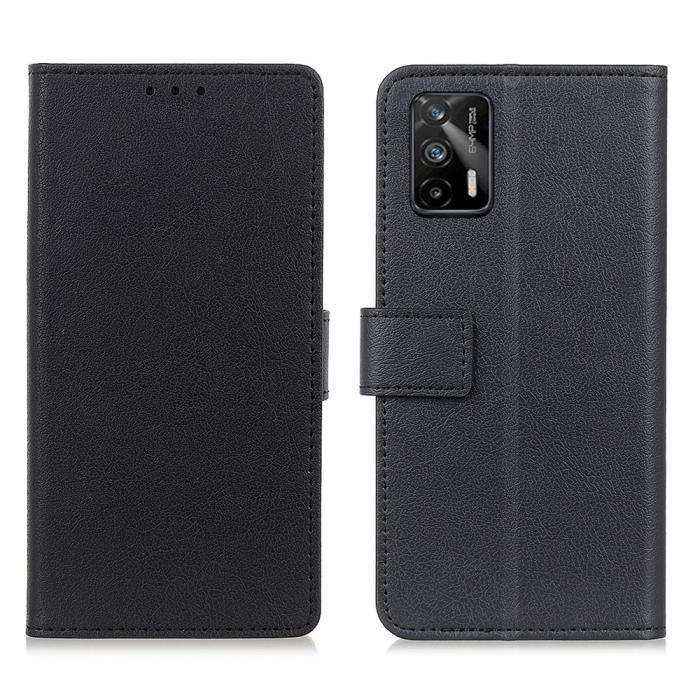 Bild 1, Realme GT 5G - Solid Läder Fodral - Svart