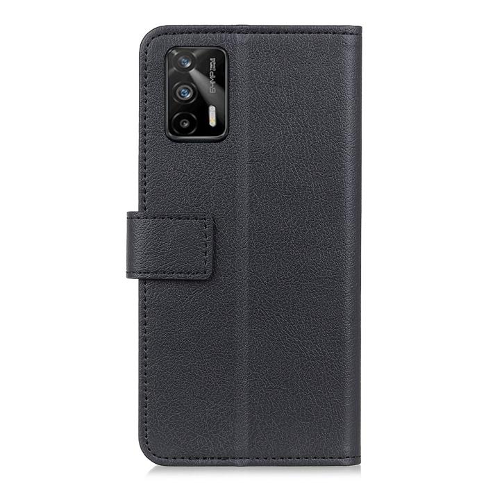 Bild 2, Realme GT 5G - Solid Läder Fodral - Svart