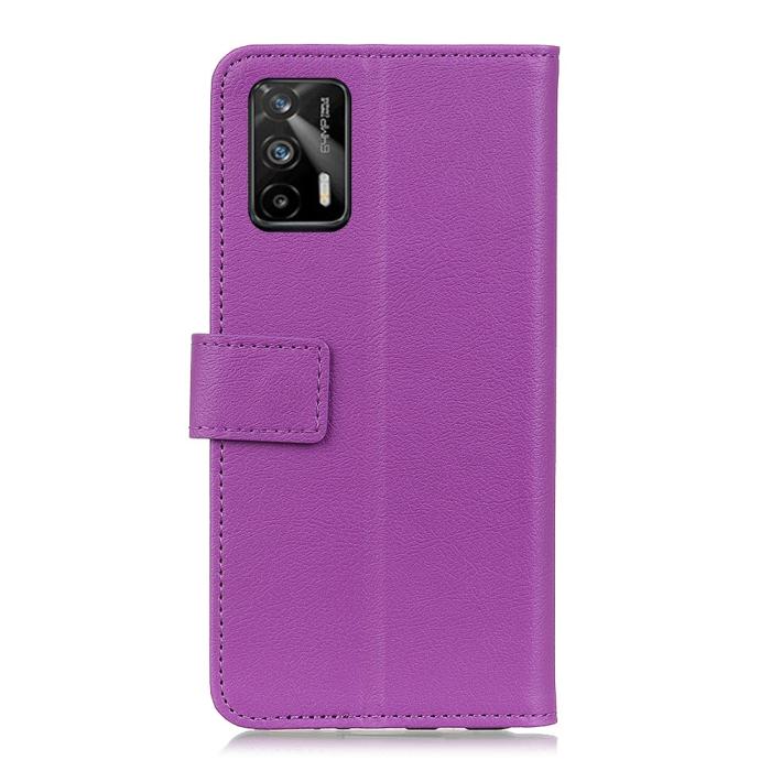 Bild 2, Realme GT 5G - Solid Läder Fodral - Lila