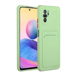 Xiaomi Redmi Note 10S - TPU Skal Med Kortfack - Grön