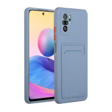 Xiaomi Redmi Note 10S - TPU Skal Med Kortfack - Bl&aring;