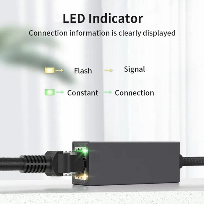 Bild 6, MINDPURE USB-A 3.0 - RJ45 Nätverksadapter Svart
