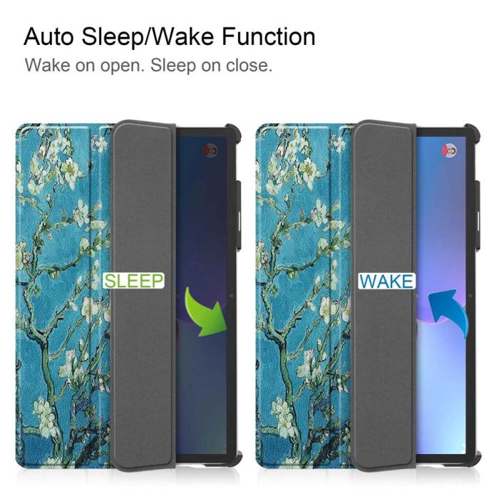 Bild 5, Lenovo Tab P11 Pro Gen 2 Fodral Tri-Fold Peach Blossom