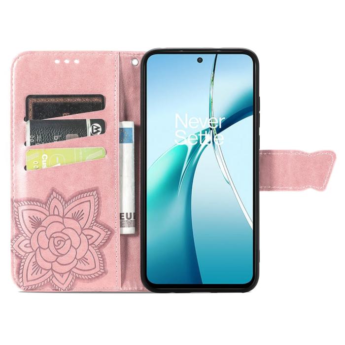 Bild 3, Samsung Galaxy S25 Edge Fodral Med Fjäril Tryck Roséguld