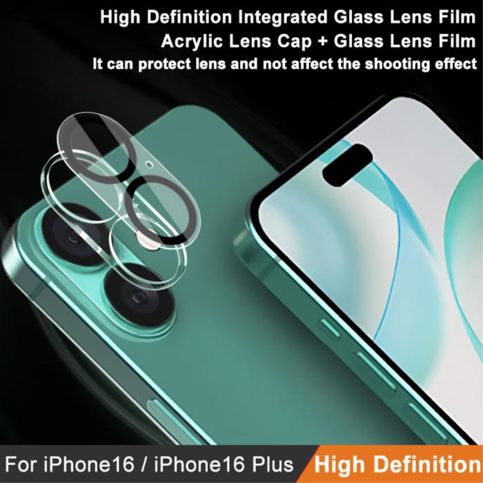 Bild 3, IMAK iPhone 16/16 Plus Linsskydd Härdat Glas