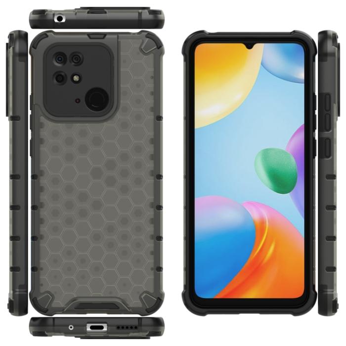 Bild 2, Xiaomi Redmi 10C Skal Armor Honeycomb Svart