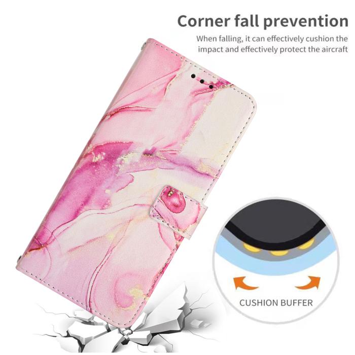 Bild 4, Xiaomi 17T Fodral Läder Marmor Rosa