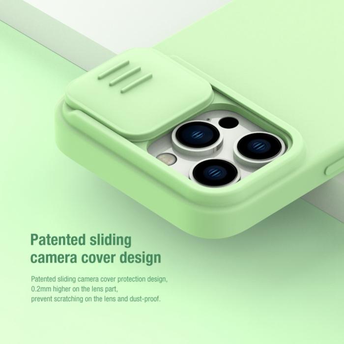 Bild 3, NILLKIN iPhone 14 Pro Max Skal CamShield Silky Liquid Blå
