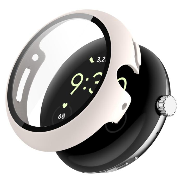 Bild 1, Google Pixel Watch / Watch 2 Skal Med Härdat Glas Vit