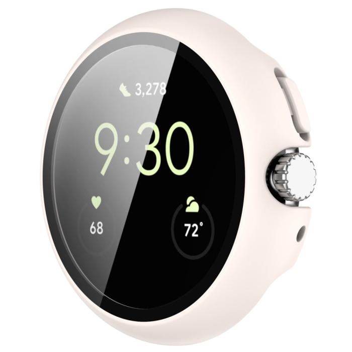 Bild 4, Google Pixel Watch / Watch 2 Skal Med Härdat Glas Vit