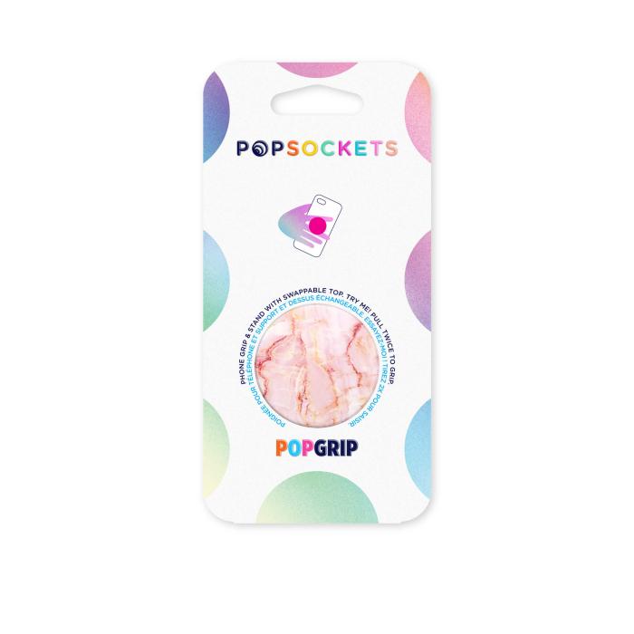 Bild 2, PopSockets Avtagbart Grip med Ställfunktion Rose Marble