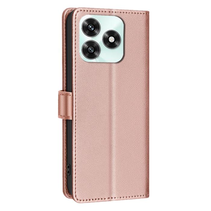 Bild 3, BINFEN Honor X5c Plus Fodral RFID Läder Roséguld