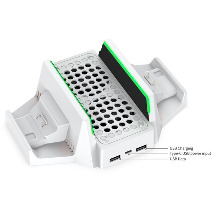 Bild 6, DOBE Xbox S/X Laddningsställ Med Laddare, Kylkning Och Batteripaket