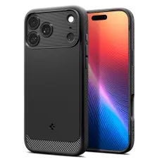 Spigen iPhone 17 Pro Max Skal MagSafe Rugged Armor Matt Svart