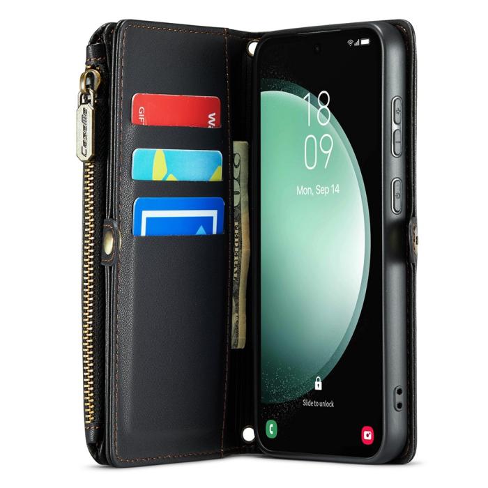 Bild 3, CASEME Samsung Galaxy S23 FE Plånboksfodral Svart