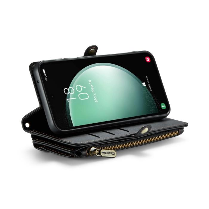 Bild 5, CASEME Samsung Galaxy S23 FE Plånboksfodral Svart