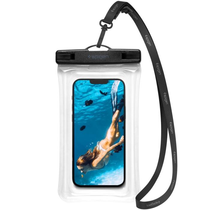 Bild 1, Spigen Universal Flytande Vattentät Påse / Mobilväska Transparent