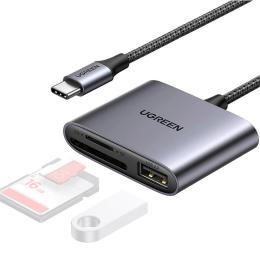 UGREEN 3in1 USB-C Till Minneskortläsare / USB 2.0 Adapter