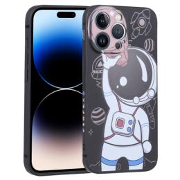 iPhone 14 Pro Skal Spaceman Svart/Brun