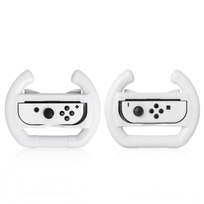 Bild 3, DOBE 2-PACK Ratt / Wheel Pair Nintendo Switch Joy-Con Vit