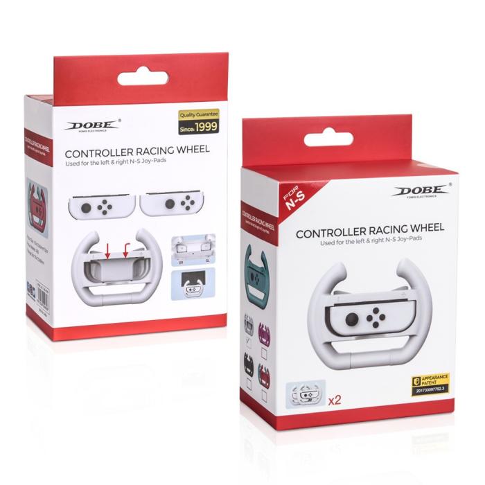 Bild 6, DOBE 2-PACK Ratt / Wheel Pair Nintendo Switch Joy-Con Vit