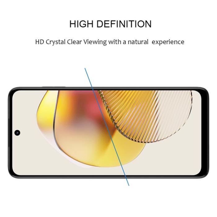 Bild 3, 2-Pack Motorola Moto E14 Heltäckande Skärmskydd i Härdat Glas