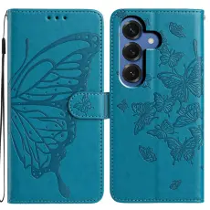Samsung Galaxy S26 Fodral Fj&auml;ril Tryck Bl&aring;