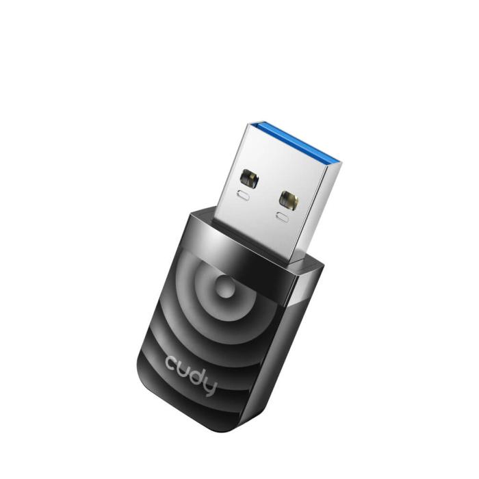 Bild 2, Cudy Adapter USB WU1300S AC1300 Svart