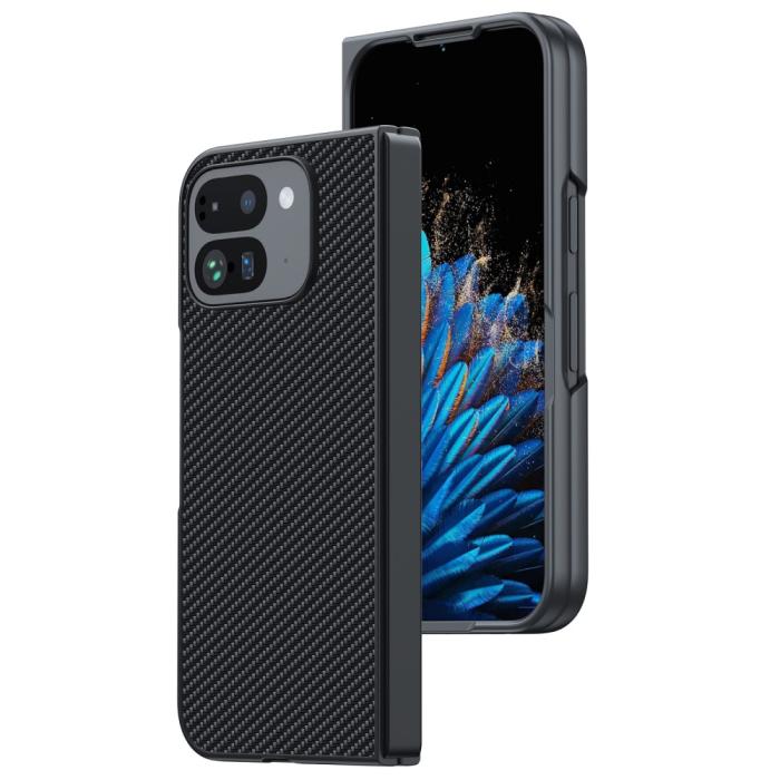 Bild 2, Google Pixel 9 Pro Fold Skal Kolfiber Textur Svart