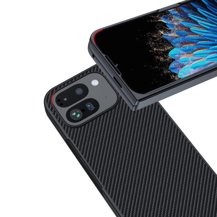 Bild 4, Google Pixel 9 Pro Fold Skal Kolfiber Textur Svart