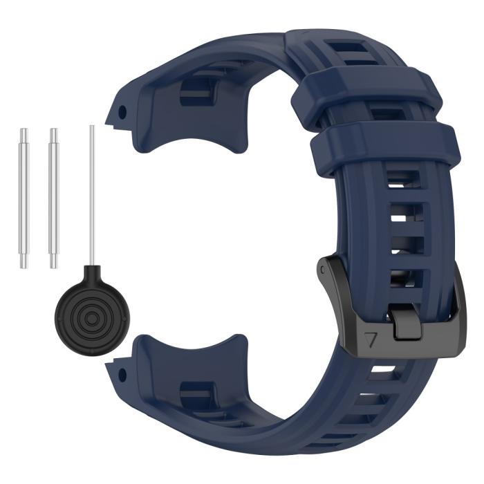 Bild 2, Garmin Instinct E 45 mm Klockarmband Silikon Mörk Blå