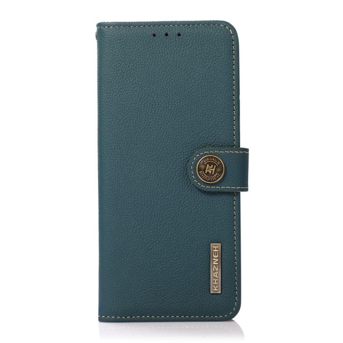 Bild 2, KHAZNEH Samsung Galaxy S22 Plus Fodral RFID Äkta Läder Grön