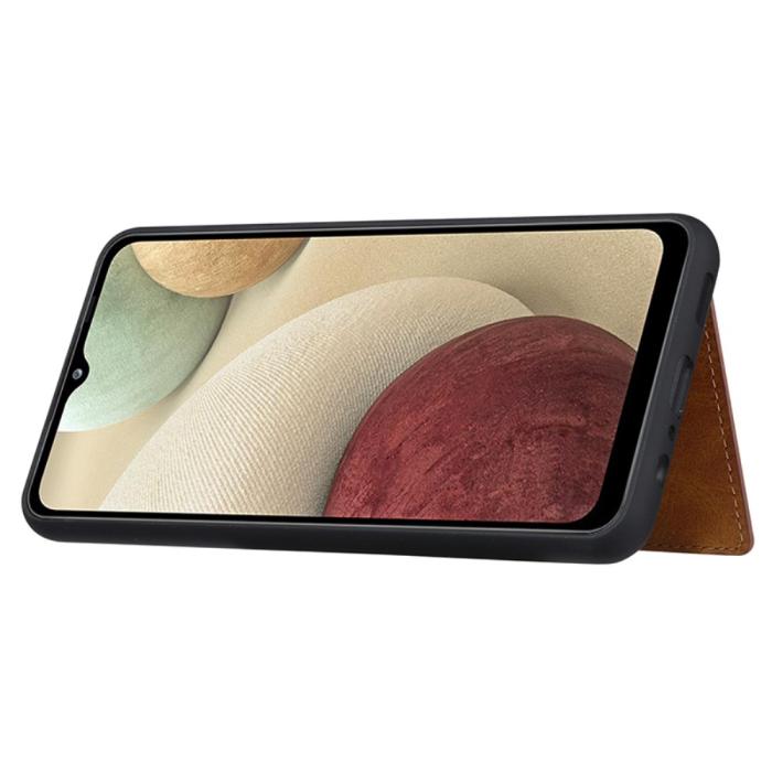 Bild 4, Samsung Galaxy A05s 4G Läder Skal Med Kortfack Grön