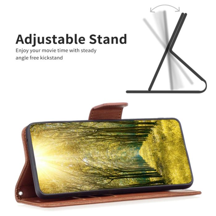 Bild 2, Xiaomi Redmi Note 14 4G Fodral Läder Solid Shark Brun