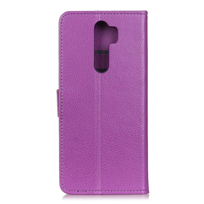 Bild 3, Xiaomi Redmi 9 - Litchi Fodral - Lila
