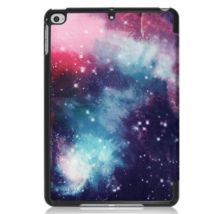 Bild 2, iPad Mini (2019) - Slimfit Tri-Fold Fodral - Cosmic Space