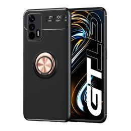 Realme GT 5G - Ring Skal - Svart/Roséguld