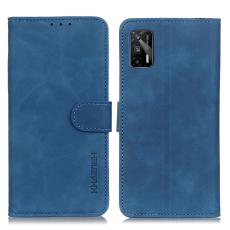 Realme GT 5G - KHAZNEH Retro Läder Fodral - Blå