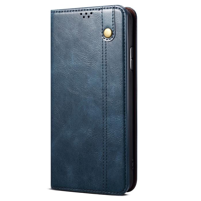 Bild 2, OnePlus Nord CE 2 5G Fodral Flip Crazy Horse Blå