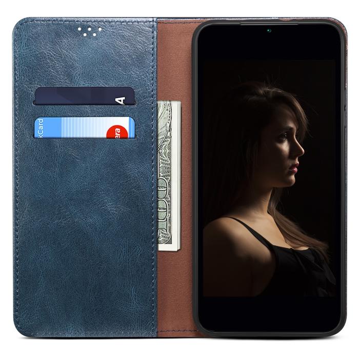 Bild 4, OnePlus Nord CE 2 5G Fodral Flip Crazy Horse Blå