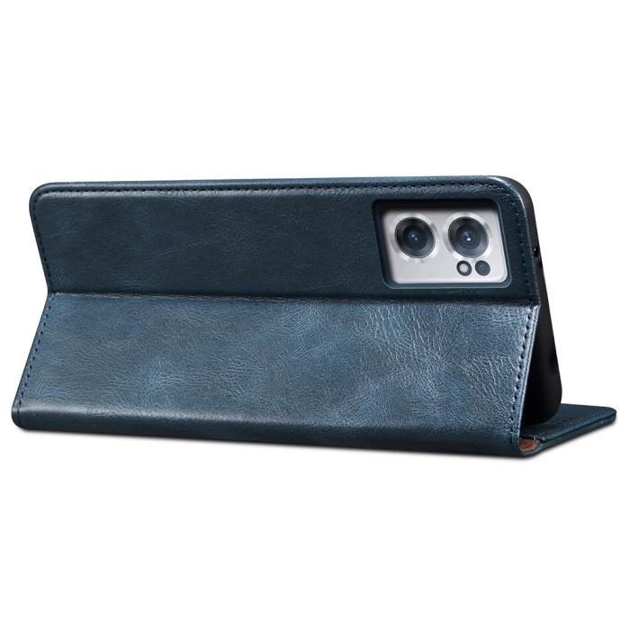 Bild 6, OnePlus Nord CE 2 5G Fodral Flip Crazy Horse Blå