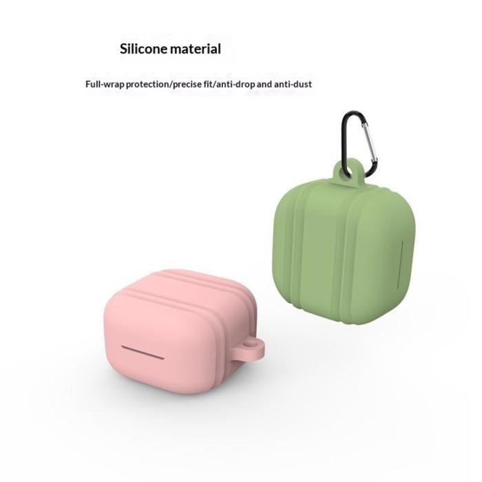Bild 3, Galaxy Buds 4 / 4 Pro Skal Med Karbinhake Silikon Grön