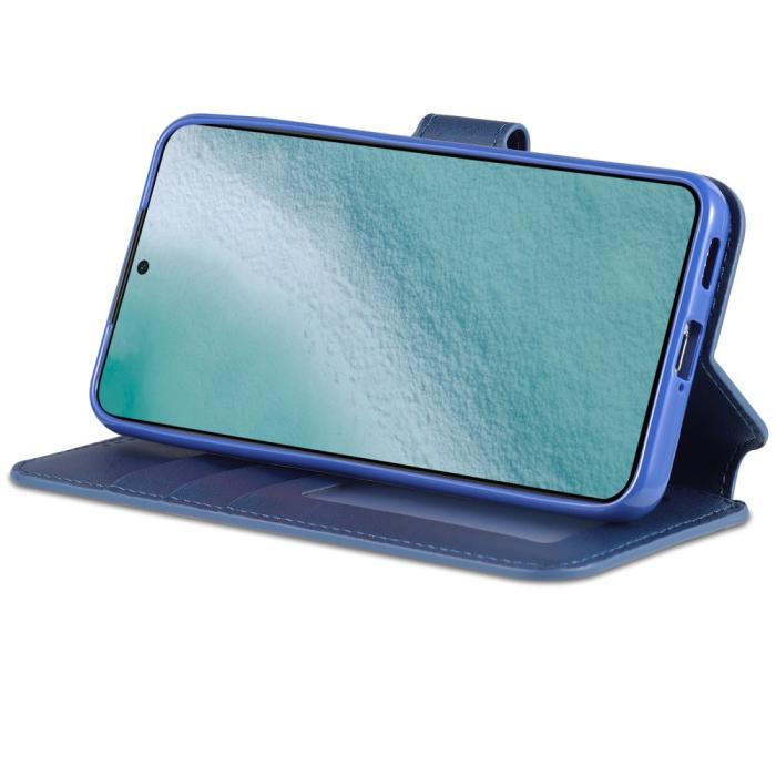 Bild 4, AZNS Samsung Galaxy S22 Plus Fodral Läder Blå