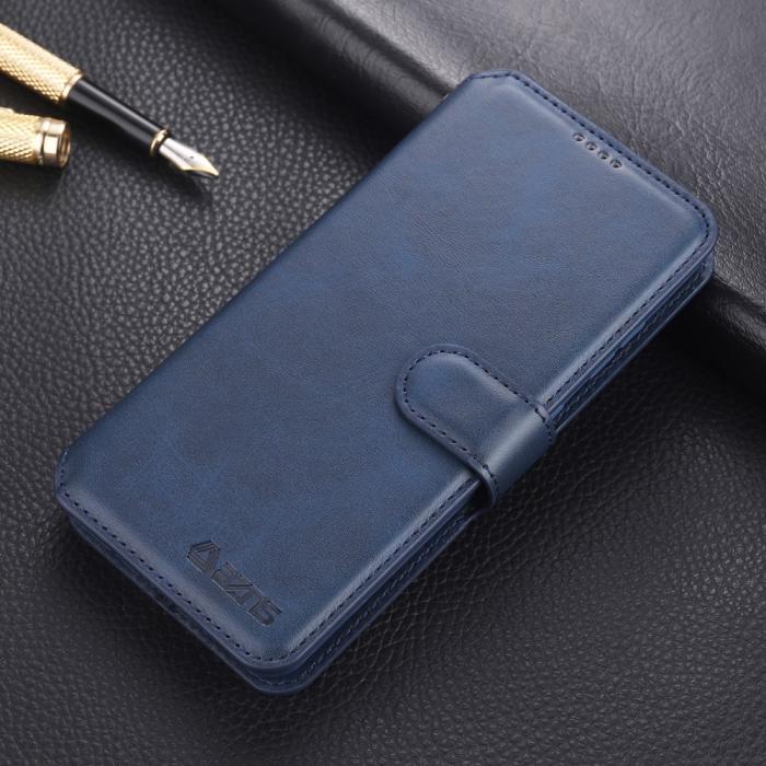 Bild 6, AZNS Samsung Galaxy S22 Plus Fodral Läder Blå