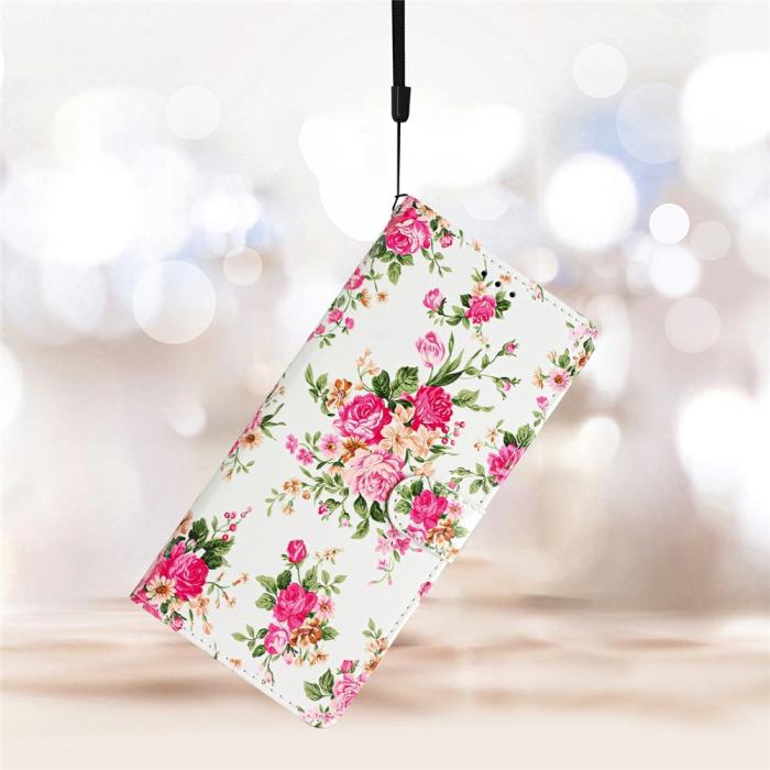 Bild 6, Samsung Galaxy A37 5G Fodral Med Tryck Rosa Blommor