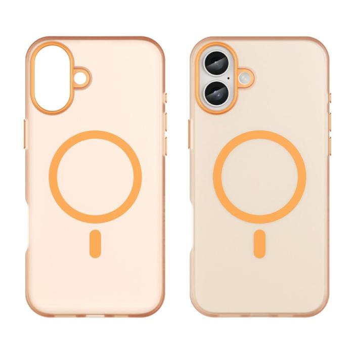 Bild 2, iPhone 16 Plus Skal MagSafe Slim Matt Orange