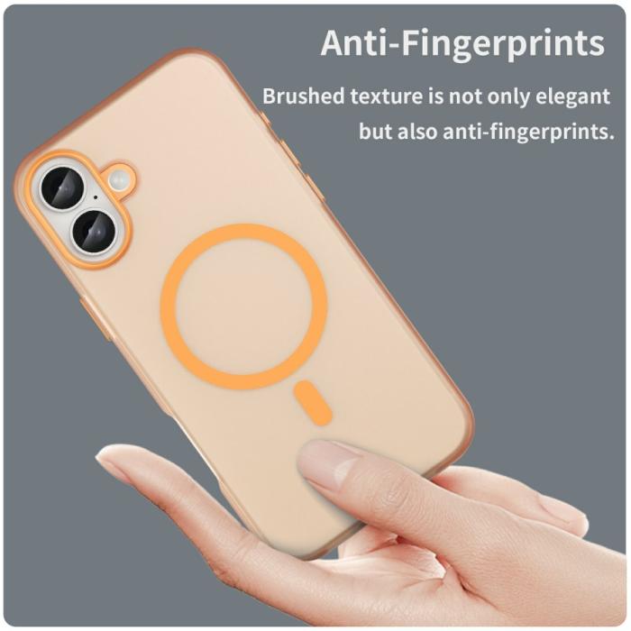 Bild 5, iPhone 16 Plus Skal MagSafe Slim Matt Orange