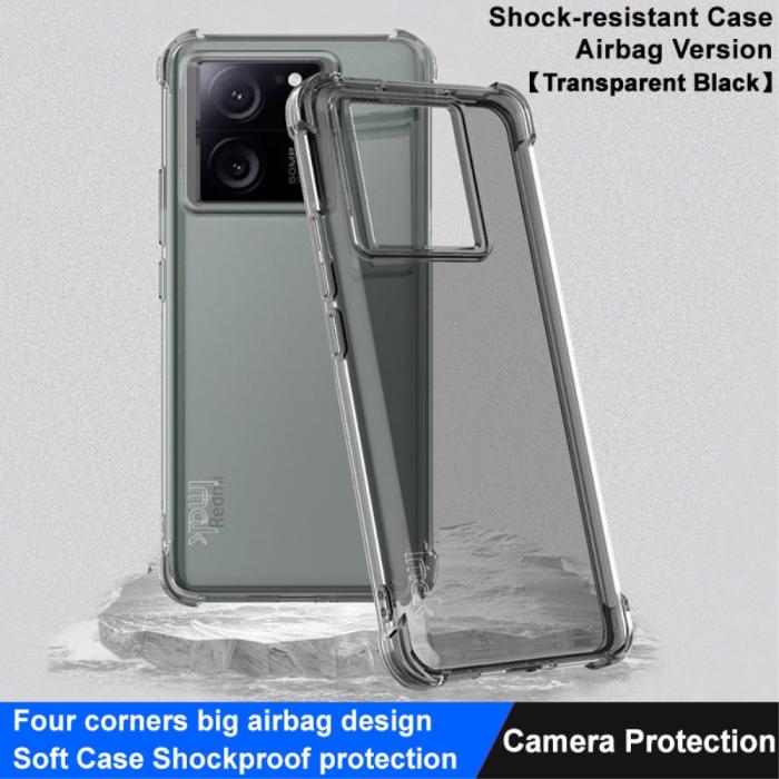 Bild 2, IMAK Xiaomi 13T / 13T Pro Skal Shockproof TPU Tonad Svart