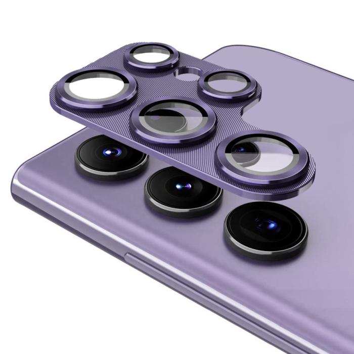 Bild 2, ENAKY Galaxy S25 Ultra Linsskydd Aluminium Härdat Glas Grå