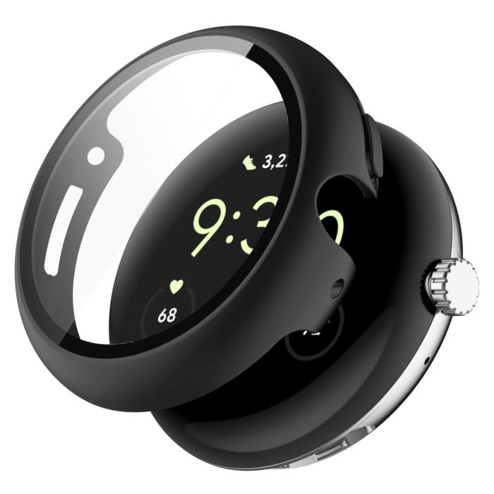 Bild 1, Google Pixel Watch / Watch 2 Skal Med Härdat Glas Svart